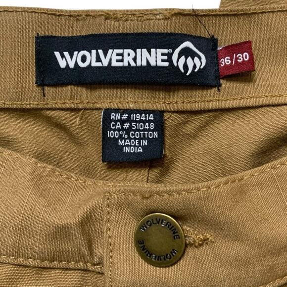 Wolverine Cargo Pants Mens 36X30 Eaton Ripstop Traditional Fit Work Workwear NWT - Picture 10 of 12